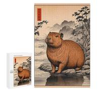1000 PCS Rompecabezas para Adultos Capybara Japan Vintage Rompecabezas para Adultos Juguete Decoración De Pared Mejora Los Recuerdos Regalos para Amigos Y Familiares 1000 PCS