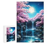 1000 PCS Rompecabezas para Adultos Cherry Blossom Night Japan Rompecabezas para Adultos Juegos Divertidos Regalos para Mujeres Desafiantes De Completar 1000 PCS