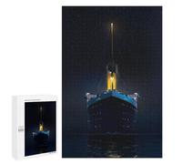 1000 PCS Rompecabezas para Adultos Cold Night on The Sea Rompecabezas para Adultos Juegos De Relajación Regalos para Mujeres Regalos De Cumpleaños 1000 PCS