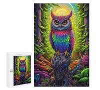 1000 PCS Rompecabezas para Adultos Colorful Forest Owl Rompecabezas para Adultos Juguetes Antiestrés Decoración del Hogar Cumpleaños Y Navidad 1000 PCS