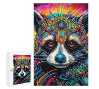 1000 PCS Rompecabezas para Adultos Colorful Fox Portrait-12 Rompecabezas Juguetes Antiestrés Regalos para Mujeres Difíciles Y Desafiantes 1000 PCS