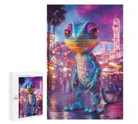 1000 PCS Rompecabezas para Adultos Colorful Lizard in Fantasy Land Rompecabezas para Adultos Juegos Divertidos Corte De Precisión Regalos De Cumpleaños Y Únicos 1000 PCS