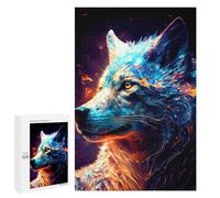 1000 PCS Rompecabezas para Adultos Colorful Wolf Rompecabezas para Adultos Juguetes De Bricolaje Decoración del Hogar Difíciles Y Desafiantes 1000 PCS