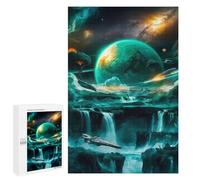 1000 PCS Rompecabezas para Adultos Cosmic Waterfalls Rompecabezas para Adultos Juguete Decoración De Pared Mejora Los Recuerdos Regalos para Amigos Y Familiares 1000 PCS