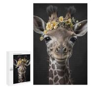 1000 PCS Rompecabezas para Adultos Cute Baby Giraffe Rompecabezas para Adultos Juego De Ingenio Pero Divertido Y Humorístico Actividades Divertidas En Casa, 1000 PCS