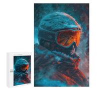 1000 PCS Rompecabezas para Adultos Detailed Snow Storm Skier Rompecabezas para Adultos Juegos Divertidos Alivia El Estrés Desafiante De Completar 1000 PCS