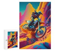 1000 PCS Rompecabezas para Adultos Dirt Motocross BestArt Rompecabezas para Adultos Juego De Ingenio Pero Divertidos Y Regalos Humorísticos para Amigos Y Familiares 1000 PCS