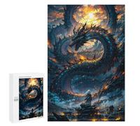 1000 PCS Rompecabezas para Adultos Dragon Mythical Fantasy Juego Familiar De Rompecabezas Análisis Y Lógica Interacción Entre Padres E Hijos 1000 PCS