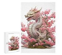 1000 PCS Rompecabezas para Adultos Dragon Pink Japan Rompecabezas para Adultos Juegos Relajantes Corte De Precisión Cumpleaños Y Navidad 1000 PCS