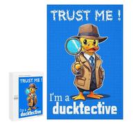 1000 PCS Rompecabezas para Adultos Ducktective Duck Goose Rompecabezas para Adultos Juguetes Antiestrés Una Obra De Arte Difícil Y Desafiante 1000 PCS