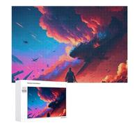 1000 PCS Rompecabezas para Adultos Dystopian Skies A Warrior's Dawn Rompecabezas Juguetes Antiestrés Regalos para Mujeres Difíciles Y Desafiantes 1000 PCS