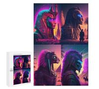 1000 PCS Rompecabezas para Adultos Egyptian Mythology Art Rompecabezas para Adultos Juegos Divertidos Alivia El Estrés Desafiante De Completar 1000 PCS