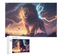 1000 PCS Rompecabezas para Adultos Electric Lion Fantasy Artwork Rompecabezas para Adultos Juguetes De Bricolaje Análisis Y Lógica Cumpleaños Y Navidad 1000 PCS
