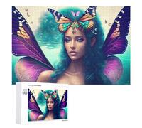 1000 PCS Rompecabezas para Adultos Enchanted Butterfly Mermaid Rompecabezas para Adultos Juegos De Relajación Regalo De Cumpleaños Cumpleaños Y Navidad 1000 PCS