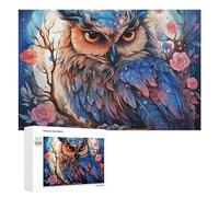 1000 PCS Rompecabezas para Adultos Enchanted Night Owl Fantasy Rompecabezas Juguetes Antiestrés Regalos para Mujeres Difíciles Y Desafiantes 1000 PCS