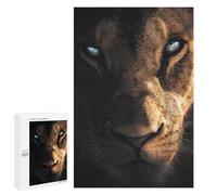 1000 PCS Rompecabezas para Adultos Eyes of The Lion Rompecabezas para Adultos Juguetes Antiestrés Una Obra De Arte Difícil Y Desafiante 1000 PCS