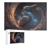 1000 PCS Rompecabezas para Adultos Fantasy Bird in A Cosmic Portal Rompecabezas Juguetes Antiestrés Regalos para Mujeres Difíciles Y Desafiantes 1000 PCS
