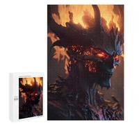 1000 PCS Rompecabezas para Adultos Fiery Demon Head -2 Juego Familiar De Rompecabezas Análisis Y Lógica Interacción Entre Padres E Hijos 1000 PCS