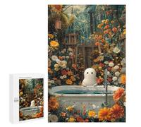 1000 PCS Rompecabezas para Adultos Floral Ghost Bathtube Juego Familiar De Rompecabezas Análisis Y Lógica Interacción Entre Padres E Hijos 1000 PCS