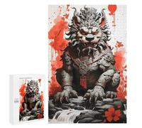1000 PCS Rompecabezas para Adultos Foodog Japanese Ink Juego Familiar De Rompecabezas Análisis Y Lógica Interacción Entre Padres E Hijos 1000 PCS