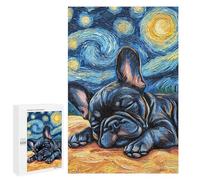 1000 PCS Rompecabezas para Adultos French Bulldog Puppy Sleeping Rompecabezas para Adultos Juegos Divertidos Alivia El Estrés Desafiante De Completar 1000 PCS