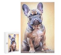 1000 PCS Rompecabezas para Adultos French Bulldog Sketch Rompecabezas para Adultos Juego De Ingenio Pero Divertidos Y Regalos Humorísticos para Amigos Y Familiares 1000 PCS