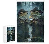 1000 PCS Rompecabezas para Adultos Frog Detectives Rompecabezas para Adultos Juegos Divertidos Alivia El Estrés Desafiante De Completar 1000 PCS
