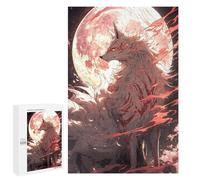 1000 PCS Rompecabezas para Adultos Full Moon Sakura Kitsune Rompecabezas para Adultos Juguetes Antiestrés Una Obra De Arte Difícil Y Desafiante 1000 PCS