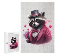 1000 PCS Rompecabezas para Adultos Gangster Style Raccoon Rompecabezas para Adultos Juguete Decoración De Pared Mejora Los Recuerdos Regalos para Amigos Y Familiares 1000 PCS