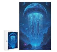 1000 PCS Rompecabezas para Adultos Giant Jellyfish in Alien Landscape Rompecabezas para Adultos Juguete Decoración De Pared Arte De Pared Desafiante De Completar 1000 PCS