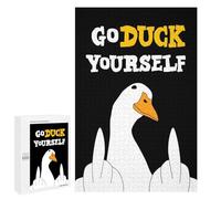 1000 PCS Rompecabezas para Adultos Go Duck Yourself Goose Rompecabezas para Adultos Juegos De Relajación Regalos para Mujeres Regalos De Cumpleaños 1000 PCS