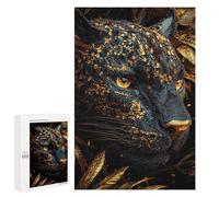 1000 PCS Rompecabezas para Adultos Golden Panther Portrait Rompecabezas para Adultos Juego De Ingenio Pero Divertido Y Humorístico Actividades Divertidas En Casa, 1000 PCS