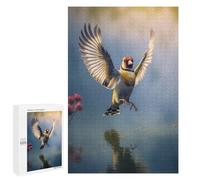 1000 PCS Rompecabezas para Adultos Goldfinch Bird Flying Rompecabezas para Adultos Juguetes Antiestrés Una Obra De Arte Difícil Y Desafiante 1000 PCS