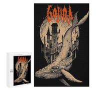 1000 PCS Rompecabezas para Adultos Gothic Whale Castle Rompecabezas para Adultos Juguete Decoración De Pared Arte De Pared Desafiante De Completar 1000 PCS