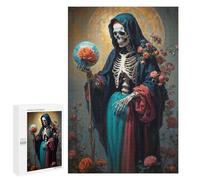 1000 PCS Rompecabezas para Adultos Holy Death with Rose Globe Rompecabezas para Adultos Juegos Divertidos Vacaciones En Casa Matar El Tiempo Regalos De Cumpleaños Y Únicos 1000 PCS