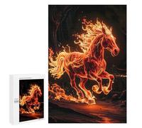 1000 PCS Rompecabezas para Adultos Horses Fire Rompecabezas para Adultos Juegos Divertidos Vacaciones En Casa Matar El Tiempo Regalos De Cumpleaños Y Únicos 1000 PCS