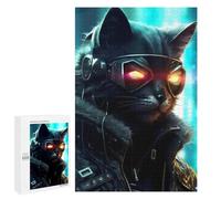 1000 PCS Rompecabezas para Adultos Human Cat Rompecabezas para Adultos Juego De Ingenio Regalo De Cumpleaños Difícil Y Desafiante 1000 PCS