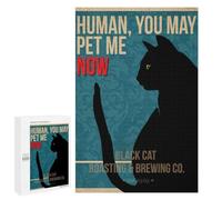 1000 PCS Rompecabezas para Adultos Human You May Pet Me Rompecabezas para Adultos Juegos De Relajación Regalos para Mujeres Regalos De Cumpleaños 1000 PCS