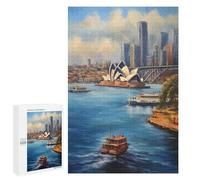 1000 PCS Rompecabezas para Adultos Iconic Sydney Harbour Rompecabezas para Adultos Juguetes De Bricolaje Análisis Y Lógica Cumpleaños Y Navidad 1000 PCS