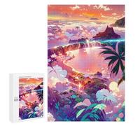 1000 PCS Rompecabezas para Adultos Island Paradise Sunset Rompecabezas Juguetes Antiestrés Regalos para Mujeres Difíciles Y Desafiantes 1000 PCS