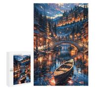 1000 PCS Rompecabezas para Adultos Japan Landscape Night Rompecabezas para Adultos Juego De Ingenio Pero Divertidos Y Regalos Humorísticos para Amigos Y Familiares 1000 PCS