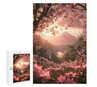 1000 PCS Rompecabezas para Adultos Japan Mount Fuji Sakura Rompecabezas para Adultos Juguete Decoración De Pared Decoración del Hogar 1000 PCS