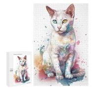 1000 PCS Rompecabezas para Adultos Japanese Bobtail Cat Rompecabezas para Adultos Juego Práctico Carrera De Velocidad De Manos Gran Regalo para Jugar 1000 PCS