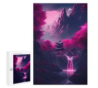 1000 PCS Rompecabezas para Adultos Japanese Neon Cherry Bloss Rompecabezas para Adultos Juegos Relajantes Corte De Precisión Cumpleaños Y Navidad 1000 PCS
