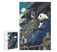 1000 PCS Rompecabezas para Adultos Japanese Panda Bear Anime Rompecabezas para Adultos Juegos De Relajación Carrera De Velocidad De Manos 1000 PCS