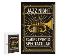 1000 PCS Rompecabezas para Adultos Jazz Night Roaring Twenties Spectacular Poster Rompecabezas para Adolescentes Mejora La Memoria Difícil Y Desafiante 1000 PCS