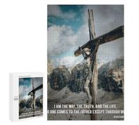 1000 PCS Rompecabezas para Adultos Jesus Poster Quotes 4 Juego Familiar De Rompecabezas Análisis Y Lógica Interacción Entre Padres E Hijos 1000 PCS