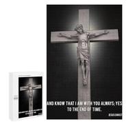 1000 PCS Rompecabezas para Adultos Jesus Poster Quotes Rompecabezas para Adultos Juego Práctico Corte De Precisión Interacción Entre Padres E Hijos 1000 PCS