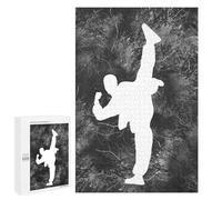 1000 PCS Rompecabezas para Adultos Karate Silhouette Rompecabezas para Adultos Juegos Relajantes Corte De Precisión Cumpleaños Y Navidad 1000 PCS