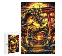 1000 PCS Rompecabezas para Adultos Kintsugi Golden Dragon Rompecabezas para Adultos Juguete Decoración De Pared Mejora Los Recuerdos Regalos para Amigos Y Familiares 1000 PCS